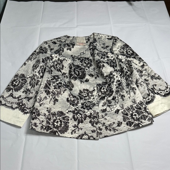 The Limited Jackets & Blazers - The Limited Black and White Floral Blazer